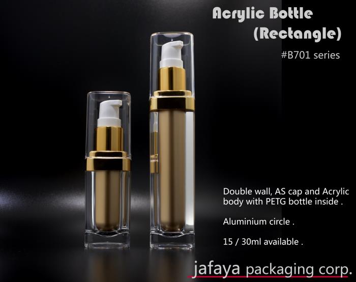 Acrylic Bottle (Rectangle) B701 - 15ml
